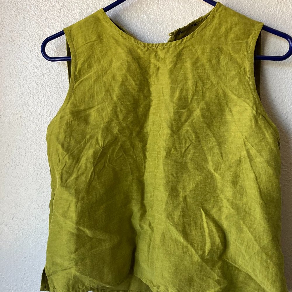 Eileen Fisher System Silk Georgette Crepe Shell